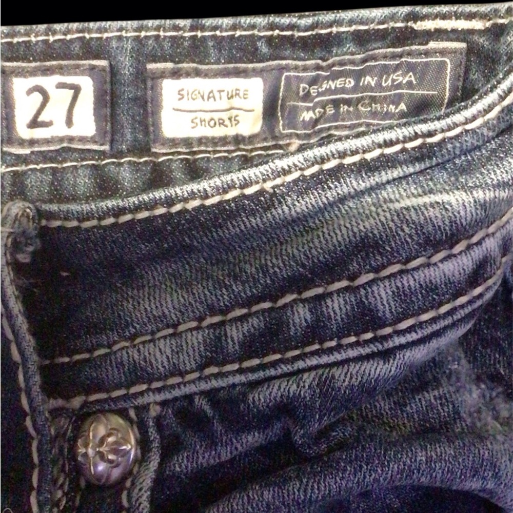 EUC....Womens Miss Me "Stars & Stripes" Denim Shorts - Picture 5 of 5